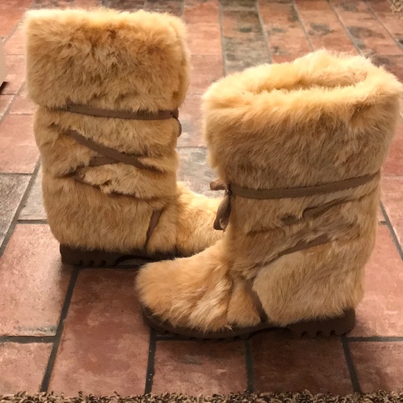 shearling fur boots